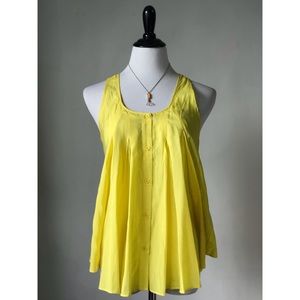 Yellow Racer Back Top
